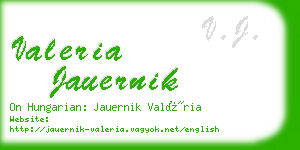 valeria jauernik business card